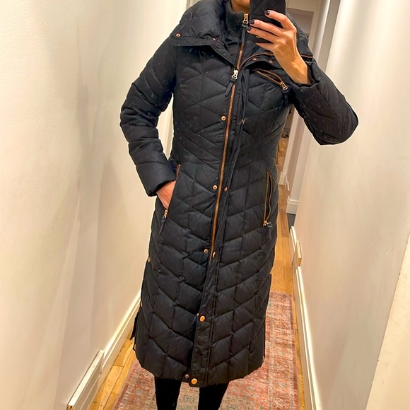 Andrew Marc Long Quilted/Down Filled Coat - Picture 6 of 11
